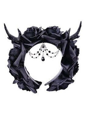 Rare Gothic Princess Rose Garland Headband